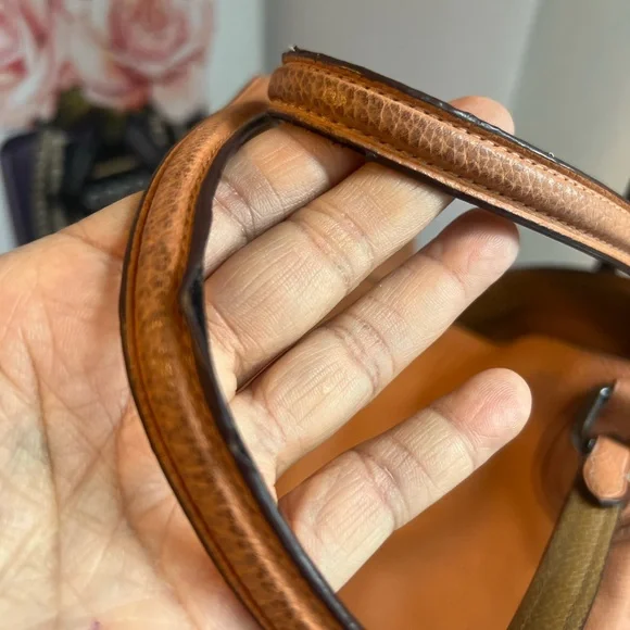 Coach Edie salmon Scalloped Pebble Leather Shoulder Bag - Picture 12 of 16